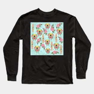 bee pattern Long Sleeve T-Shirt